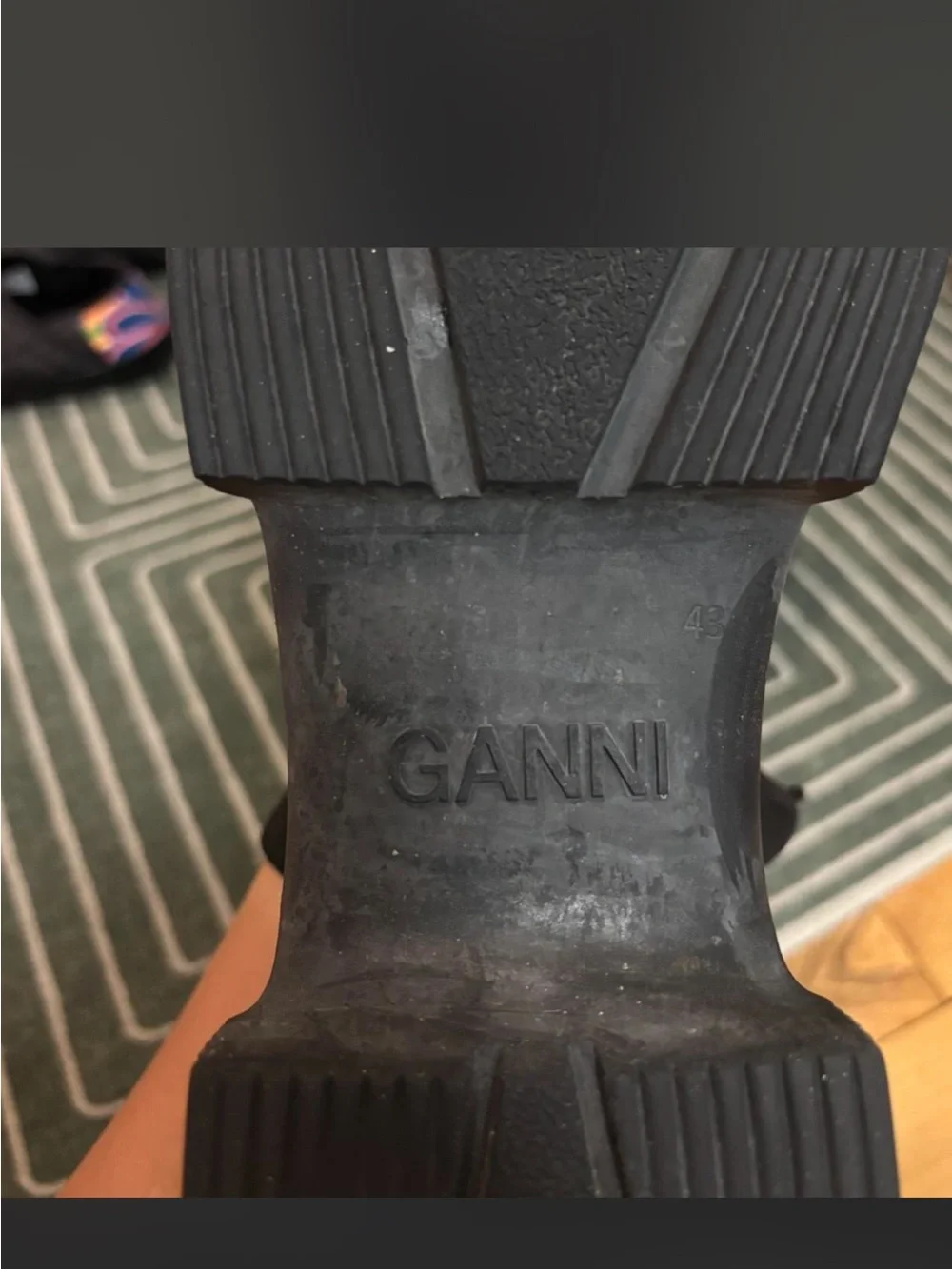 Ganni Black Men's Chelsea Rain Boots
